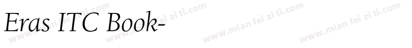 Eras ITC Book字体转换